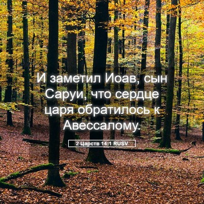 Picture 05 - 2 Царств 14:1 RUSV - И заметил Иоав, сын Саруи, - Bible Verse Picture