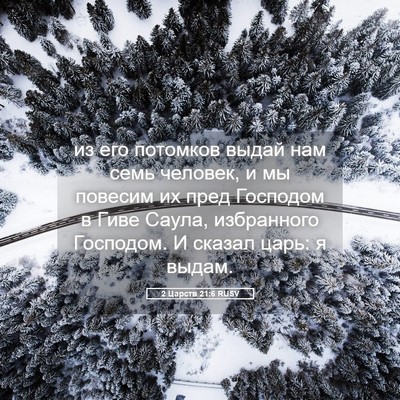 Picture 05 - 2 Царств 21:6 RUSV - из его потомков выдай нам - Bible Verse Picture