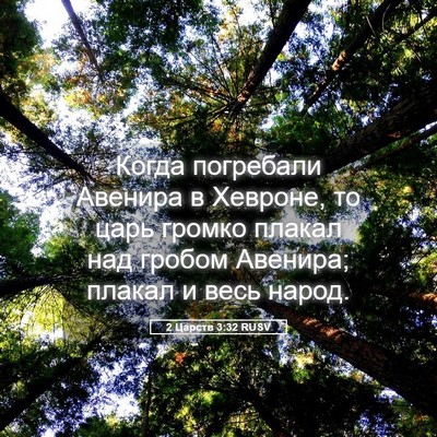 Picture 05 - 2 Царств 3:32 RUSV - Когда погребали Авенира в - Bible Verse Picture