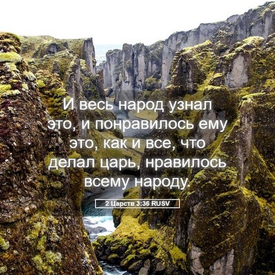 Picture 05 - 2 Царств 3:36 RUSV - И весь народ узнал это, и - Bible Verse Picture