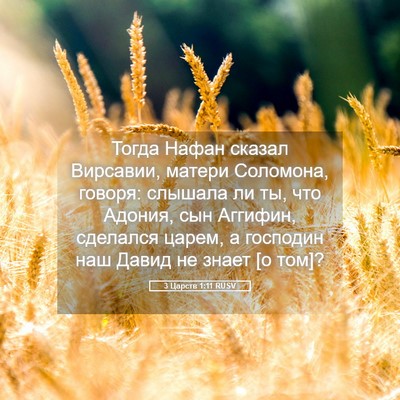 Picture 05 - 3 Царств 1:11 RUSV - Тогда Нафан сказал - Bible Verse Picture