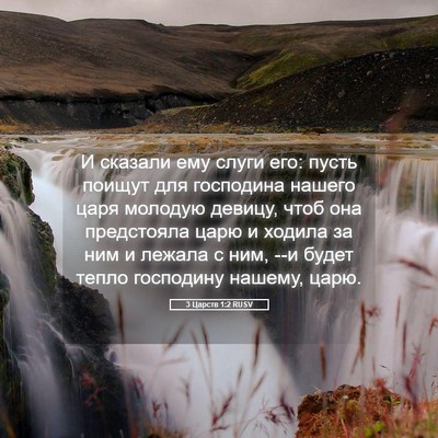 Picture 05 - 3 Царств 1:2 RUSV - И сказали ему слуги его: - Bible Verse Picture