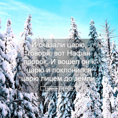 Picture 05 - 3 Царств 1:23 RUSV - И сказали царю, говоря: вот - Bible Verse Picture