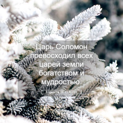 Picture 05 - 3 Царств 10:23 RUSV - Царь Соломон превосходил - Bible Verse Picture