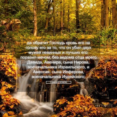 Picture 05 - 3 Царств 2:32 RUSV - да обратит Господь кровь - Bible Verse Picture