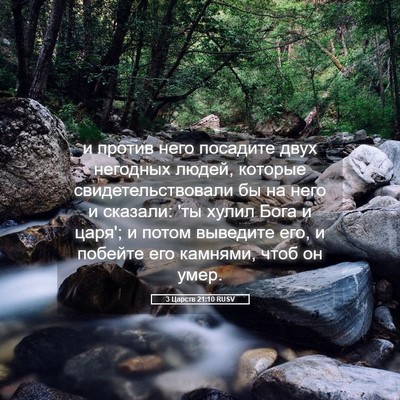 Picture 05 - 3 Царств 21:10 RUSV - и против него посадите - Bible Verse Picture