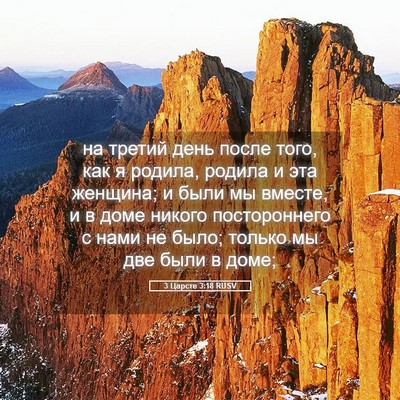 Picture 05 - 3 Царств 3:18 RUSV - на третий день после того, - Bible Verse Picture