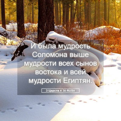 Picture 05 - 3 Царств 4:30 RUSV - И была мудрость Соломона - Bible Verse Picture