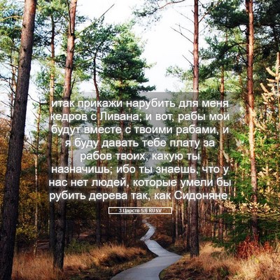 Picture 05 - 3 Царств 5:6 RUSV - итак прикажи нарубить для - Bible Verse Picture