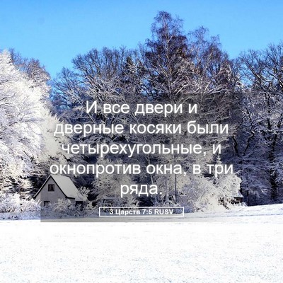 Picture 05 - 3 Царств 7:5 RUSV - И все двери и дверные - Bible Verse Picture
