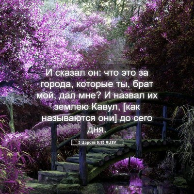 Picture 05 - 3 Царств 9:13 RUSV - И сказал он: что это за - Bible Verse Picture