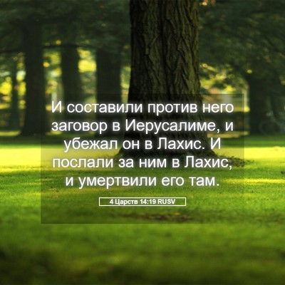 Picture 05 - 4 Царств 14:19 RUSV - И составили против него - Bible Verse Picture