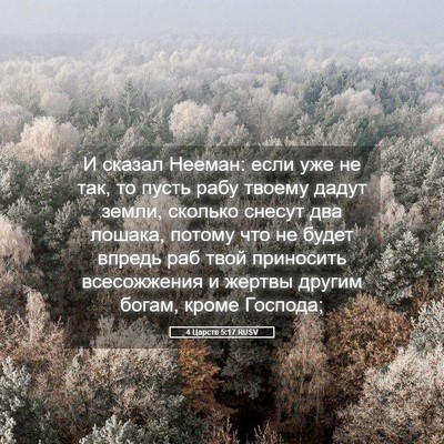 Picture 05 - 4 Царств 5:17 RUSV - И сказал Нееман: если уже - Bible Verse Picture