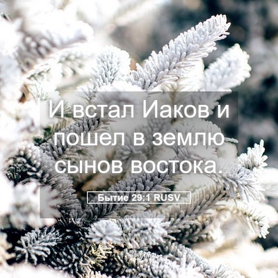 Picture 05 - Бытие 29:1 RUSV - И встал Иаков и пошел в - Bible Verse Picture