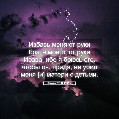 Picture 05 - Бытие 32:11 RUSV - Избавь меня от руки брата - Bible Verse Picture