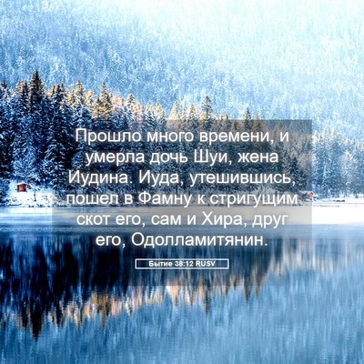 Picture 05 - Бытие 38:12 RUSV - Прошло много времени, и - Bible Verse Picture