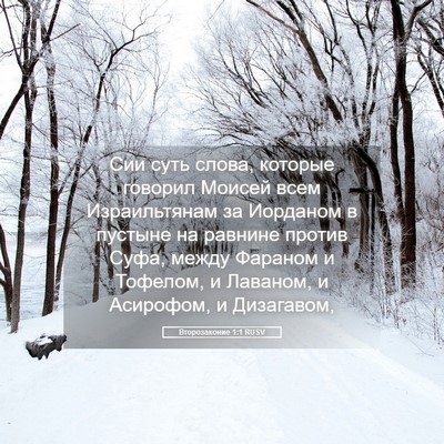 Picture 05 - Второзаконие 1:1 RUSV - Сии суть слова, которые - Bible Verse Picture