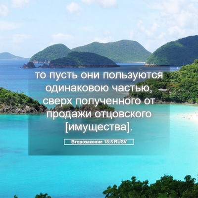 Picture 05 - Второзаконие 18:8 RUSV - то пусть они пользуются - Bible Verse Picture