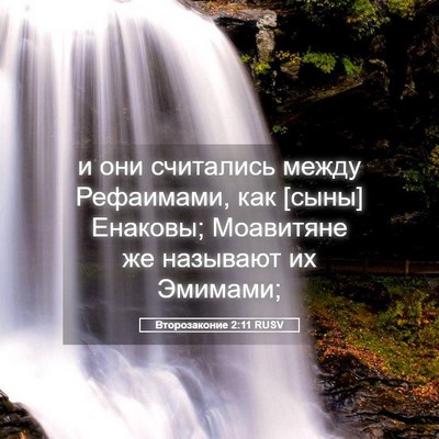 Picture 05 - Второзаконие 2:11 RUSV - и они считались между - Bible Verse Picture