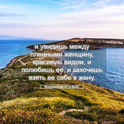 Picture 05 - Второзаконие 21:11 RUSV - и увидишь между пленными - Bible Verse Picture