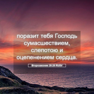 Picture 05 - Второзаконие 28:28 RUSV - поразит тебя Господь - Bible Verse Picture
