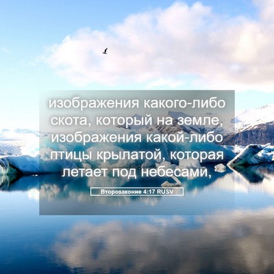 Picture 05 - Второзаконие 4:17 RUSV - изображения какого-либо - Bible Verse Picture