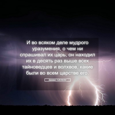 Picture 05 - Даниил 1:20 RUSV - И во всяком деле мудрого - Bible Verse Picture