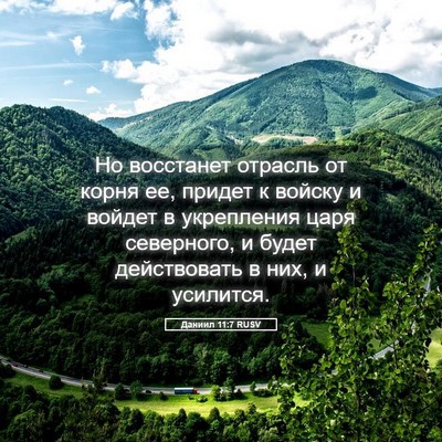 Picture 05 - Даниил 11:7 RUSV - Но восстанет отрасль от - Bible Verse Picture