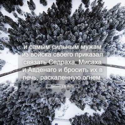 Picture 05 - Даниил 3:20 RUSV - и самым сильным мужам из - Bible Verse Picture