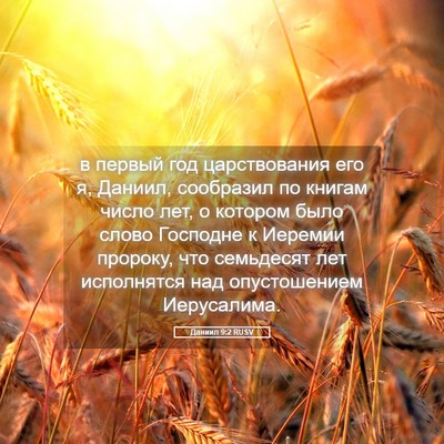 Picture 05 - Даниил 9:2 RUSV - в первый год царствования - Bible Verse Picture