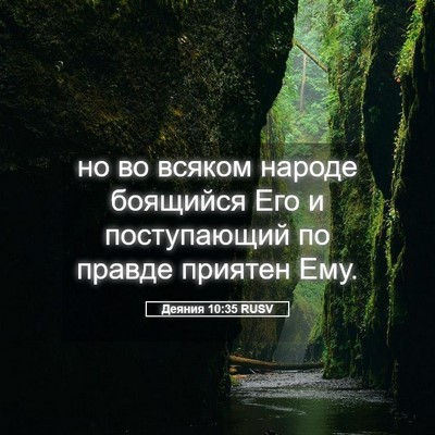 Picture 05 - Деяния 10:35 RUSV - но во всяком народе - Bible Verse Picture