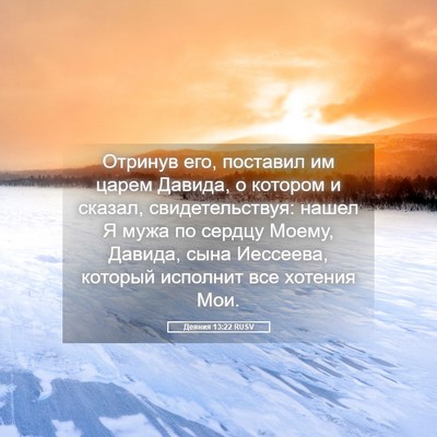 Picture 05 - Деяния 13:22 RUSV - Отринув его, поставил им - Bible Verse Picture