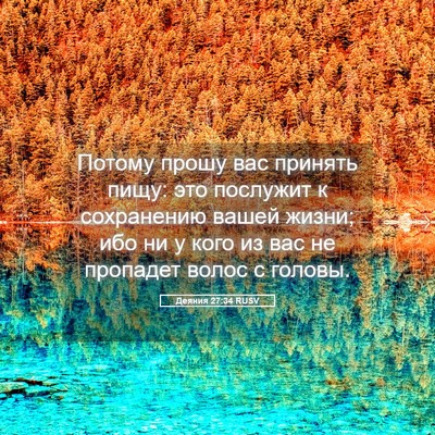 Picture 05 - Деяния 27:34 RUSV - Потому прошу вас принять - Bible Verse Picture