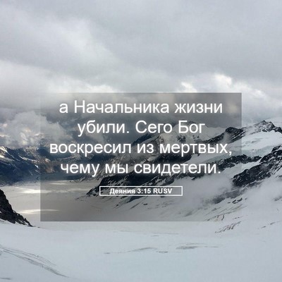 Picture 05 - Деяния 3:15 RUSV - а Начальника жизни убили. - Bible Verse Picture