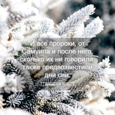 Picture 05 - Деяния 3:24 RUSV - И все пророки, от Самуила и - Bible Verse Picture