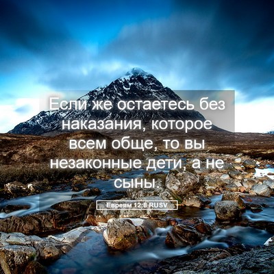 Picture 05 - Евреям 12:8 RUSV - Если же остаетесь без - Bible Verse Picture