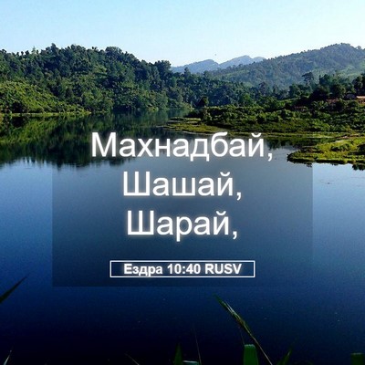 Picture 05 - Ездра 10:40 RUSV - Махнадбай, Шашай, - Bible Verse Picture