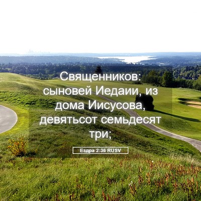 Picture 05 - Ездра 2:36 RUSV - Священников: сыновей - Bible Verse Picture