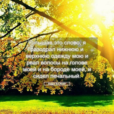 Picture 05 - Ездра 9:3 RUSV - Услышав это слово, я - Bible Verse Picture