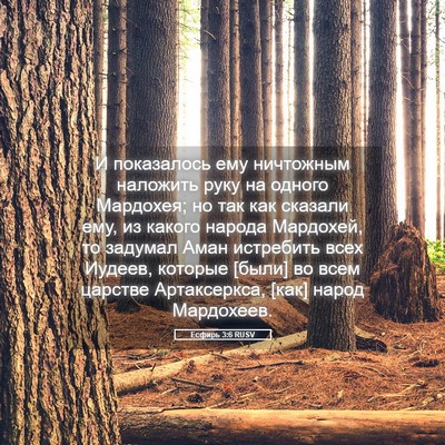 Picture 05 - Есфирь 3:6 RUSV - И показалось ему ничтожным - Bible Verse Picture