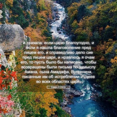 Picture 05 - Есфирь 8:5 RUSV - и сказала: если царю - Bible Verse Picture