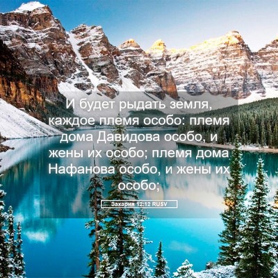 Picture 05 - Захария 12:12 RUSV - И будет рыдать земля, - Bible Verse Picture