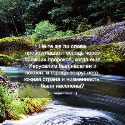 Picture 05 - Захария 7:7 RUSV - Не те же ли слова - Bible Verse Picture