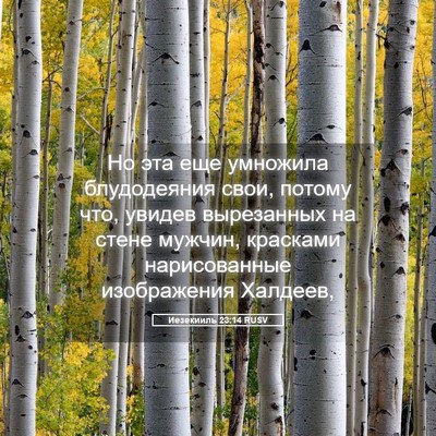 Picture 05 - Иезекииль 23:14 RUSV - Но эта еще умножила - Bible Verse Picture