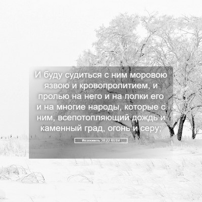 Picture 05 - Иезекииль 38:22 RUSV - И буду судиться с ним - Bible Verse Picture