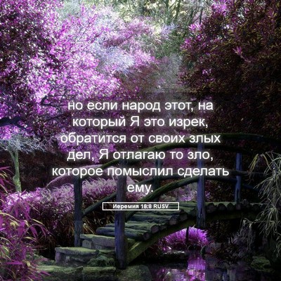 Picture 05 - Иеремия 18:8 RUSV - но если народ этот, на - Bible Verse Picture