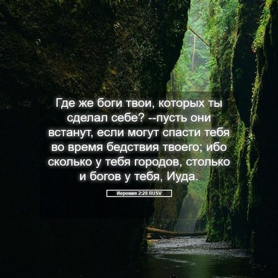 Picture 05 - Иеремия 2:28 RUSV - Где же боги твои, которых - Bible Verse Picture