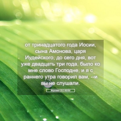 Picture 05 - Иеремия 25:3 RUSV - от тринадцатого года - Bible Verse Picture
