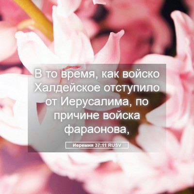 Picture 05 - Иеремия 37:11 RUSV - В то время, как войско - Bible Verse Picture