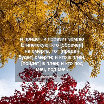 Picture 05 - Иеремия 43:11 RUSV - и придет, и поразит землю - Bible Verse Picture